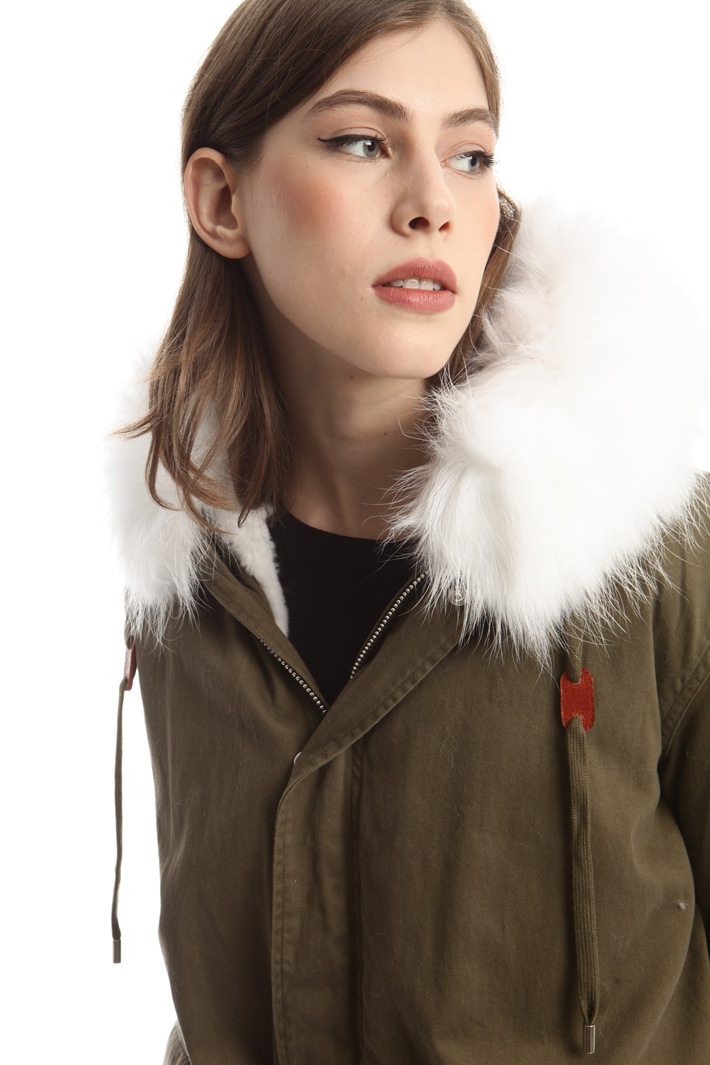 Parka con pelliccia lapin Fashion Market Parka con pelliccia lapin Fashion Market
