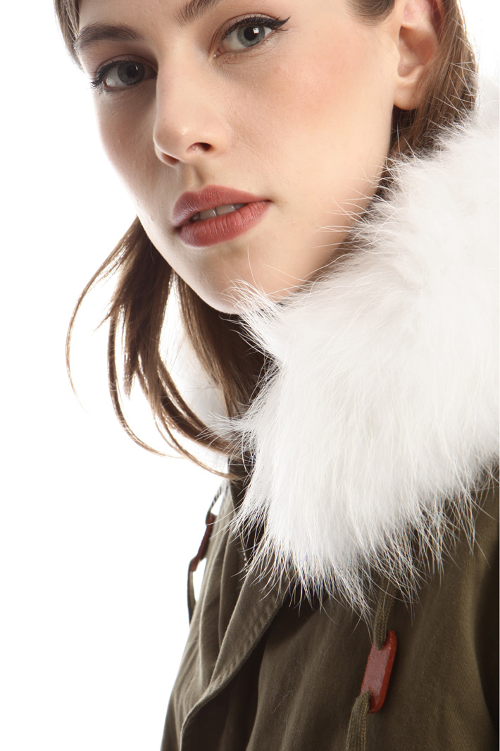 Parka con pelliccia lapin Fashion Market Parka con pelliccia lapin Fashion Market