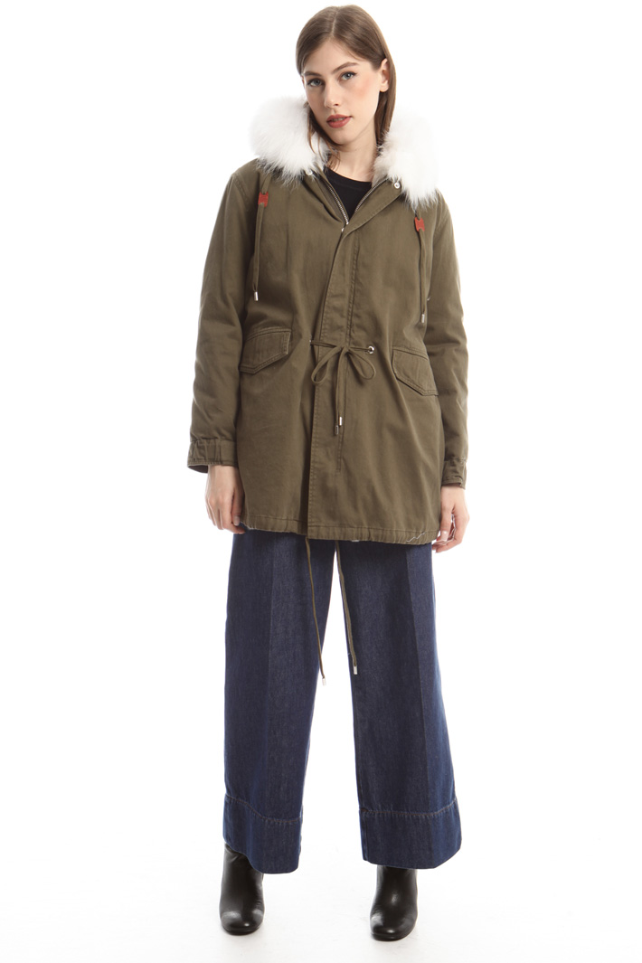 Parka con pelliccia lapin Fashion Market Parka con pelliccia lapin Fashion Market