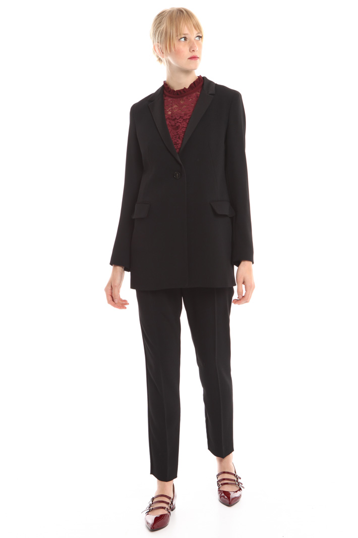Blazer in crepe enver satin Fashion Market Blazer in crepe enver satin Fashion Market