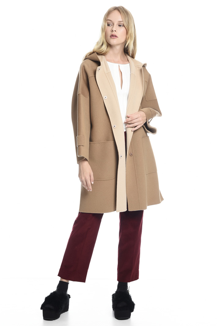 Cappotto in lana con cappuccio Fashion Market Cappotto in lana con cappuccio Fashion Market