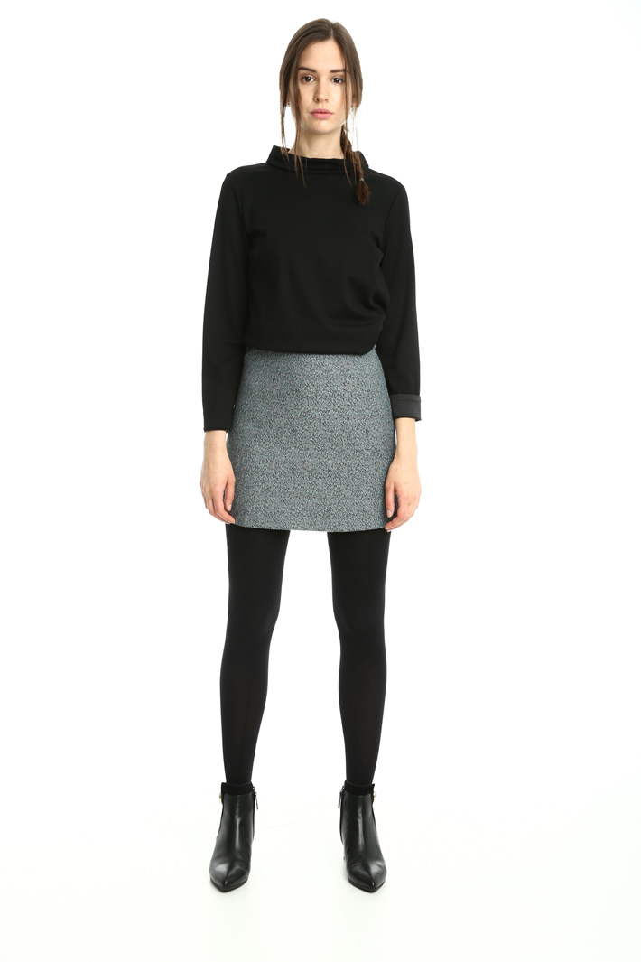 Minigonna in jacquard lurex Fashion Market Minigonna in jacquard lurex Fashion Market