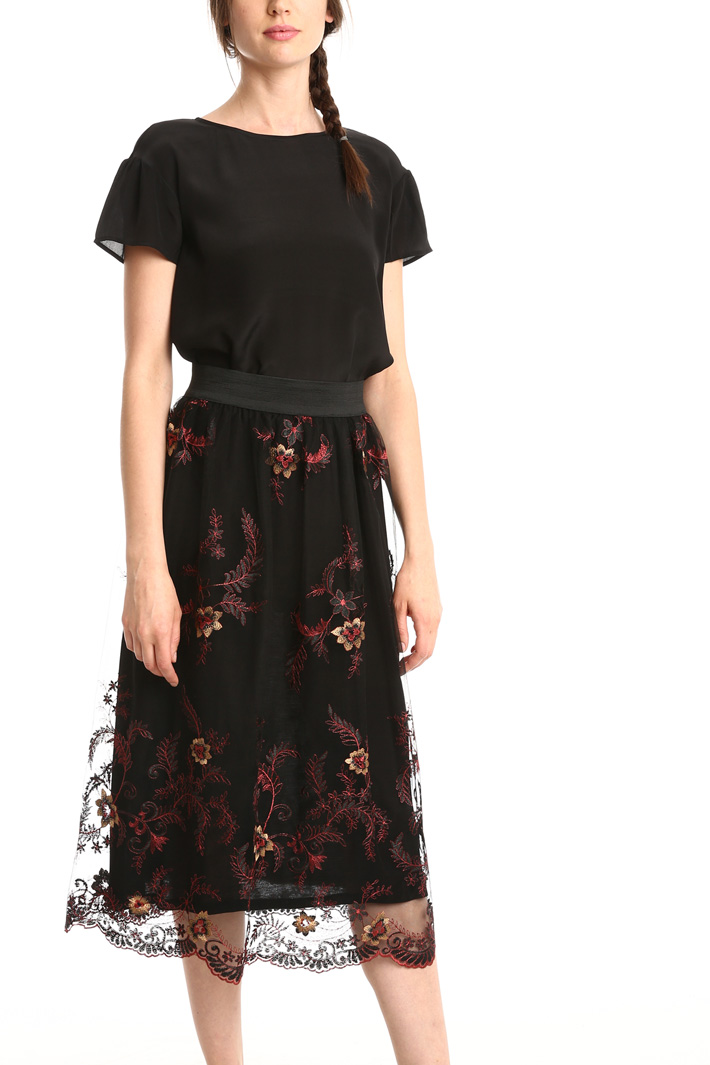 Gonna in tulle ricamato Fashion Market Gonna in tulle ricamato Fashion Market