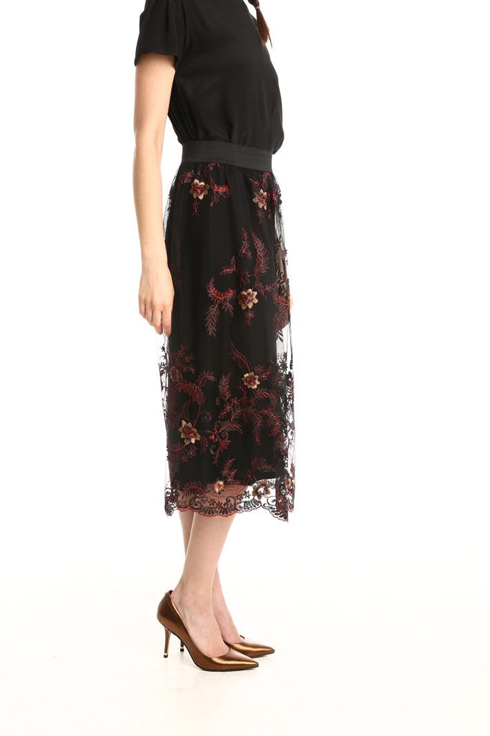 Gonna in tulle ricamato Fashion Market Gonna in tulle ricamato Fashion Market