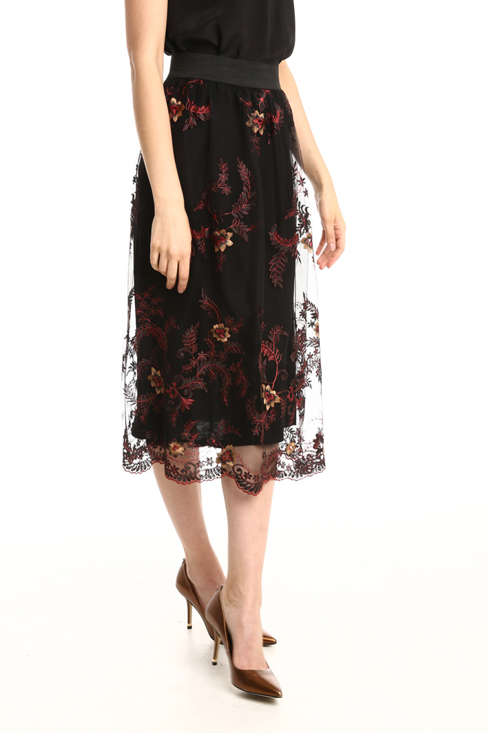 Gonna in tulle ricamato Fashion Market Gonna in tulle ricamato Fashion Market