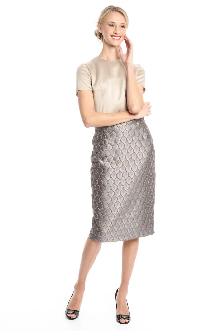 Longuette in jacquard lurex Fashion Market Longuette in jacquard lurex Fashion Market