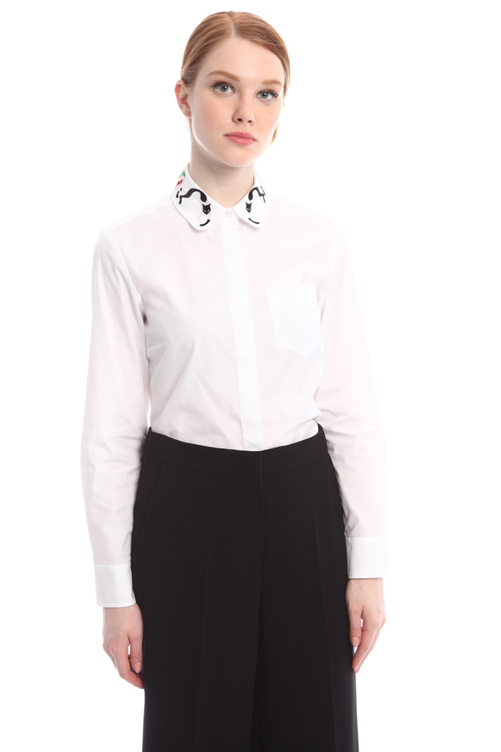 Camicia con colletto ricamato Fashion Market Camicia con colletto ricamato Fashion Market