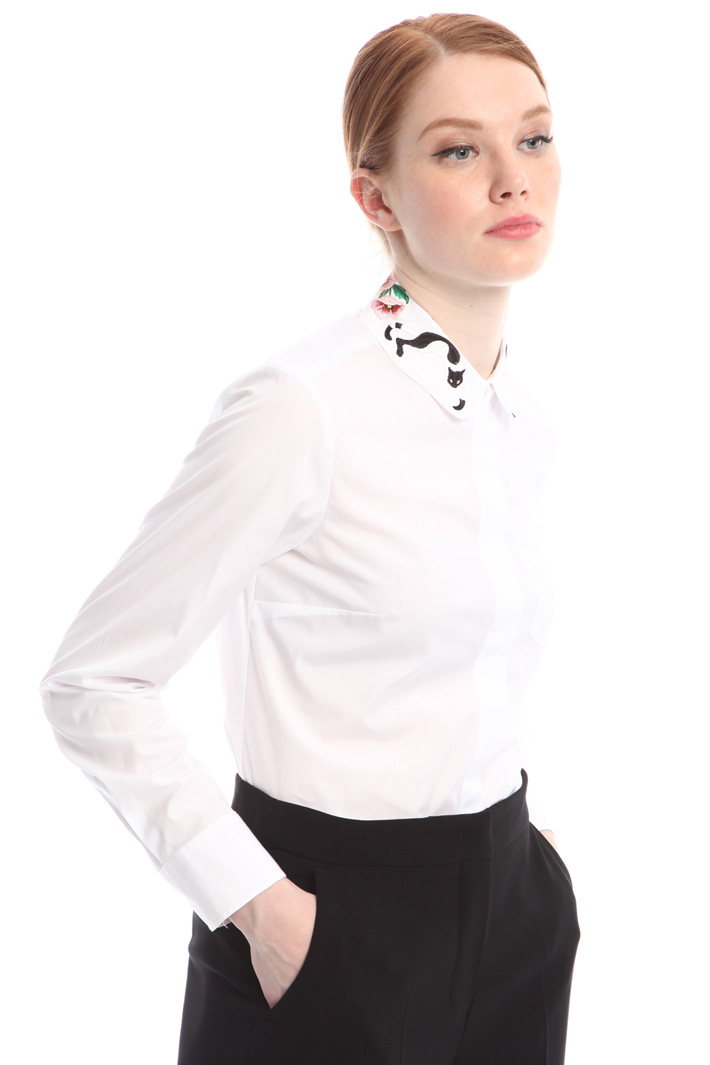 Camicia con colletto ricamato Fashion Market Camicia con colletto ricamato Fashion Market