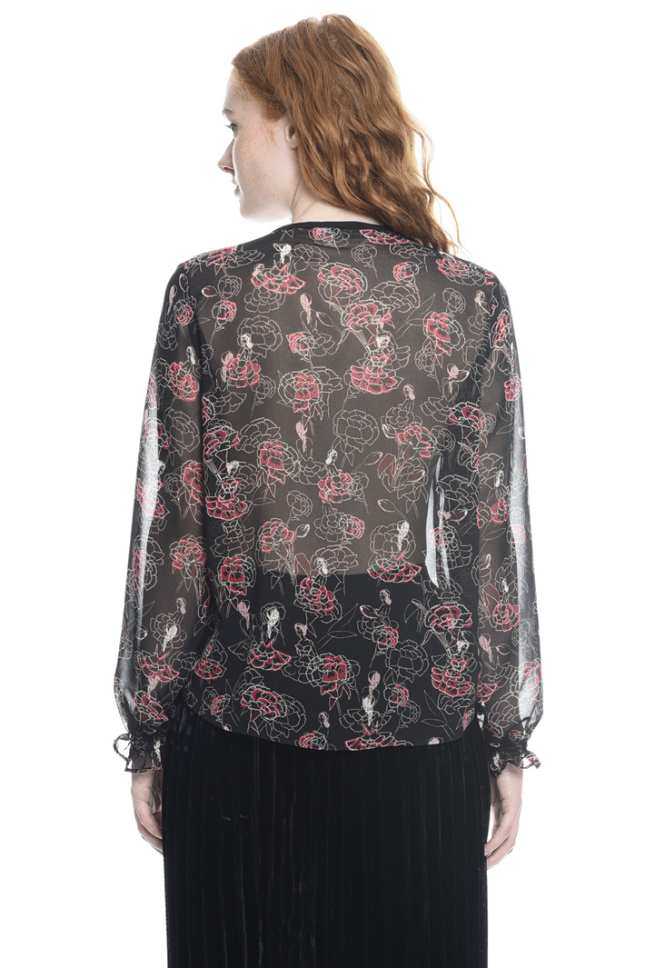 Camicia in georgette stampata Fashion Market Camicia in georgette stampata Fashion Market