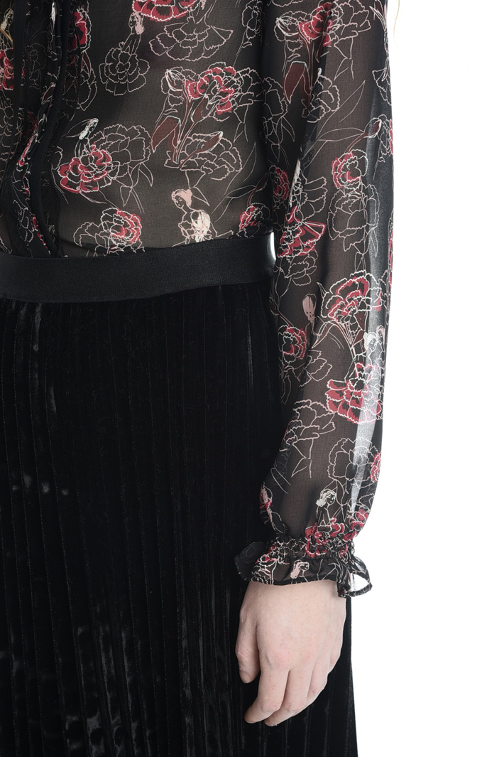 Camicia in georgette stampata Fashion Market Camicia in georgette stampata Fashion Market