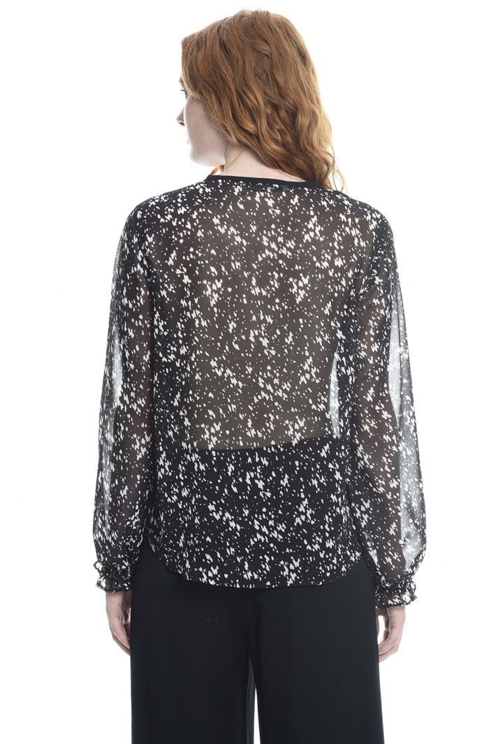 Camicia in georgette stampata Fashion Market Camicia in georgette stampata Fashion Market