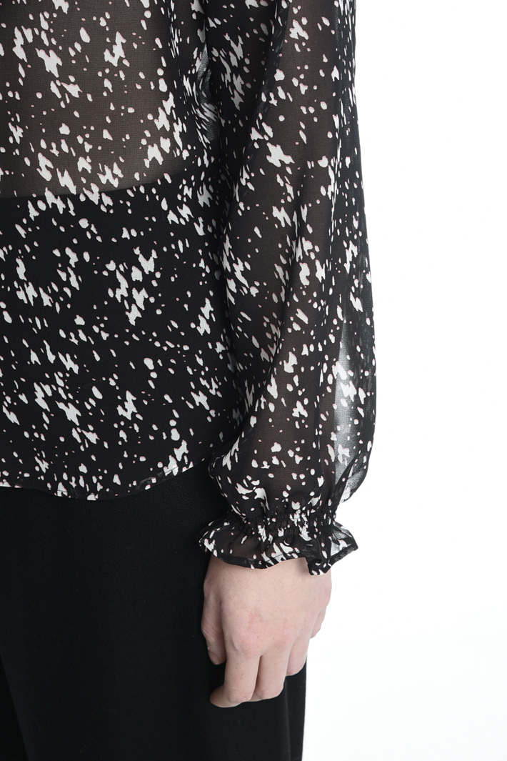 Camicia in georgette stampata Fashion Market Camicia in georgette stampata Fashion Market