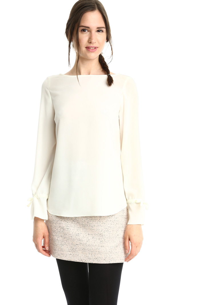 Blusa fluida in crepe Fashion Market Blusa fluida in crepe Fashion Market