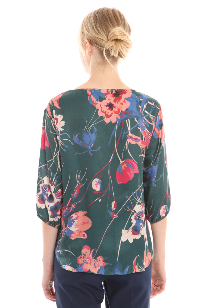 Blusa in raso stampato Fashion Market Blusa in raso stampato Fashion Market