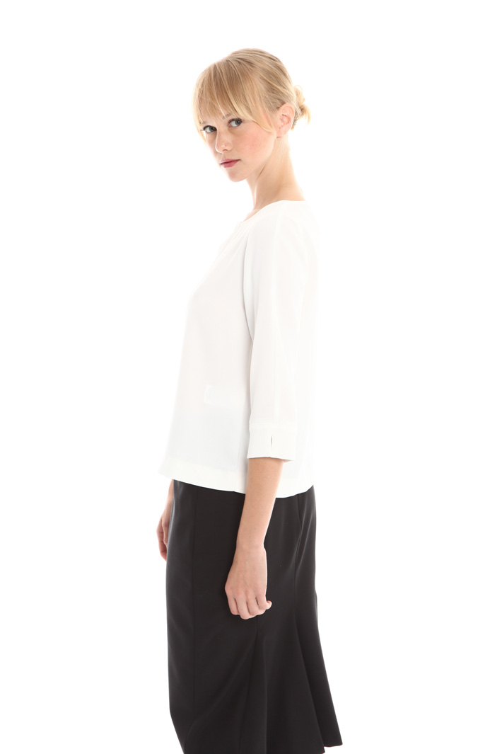 Casacca in crepe enver satin Fashion Market Casacca in crepe enver satin Fashion Market
