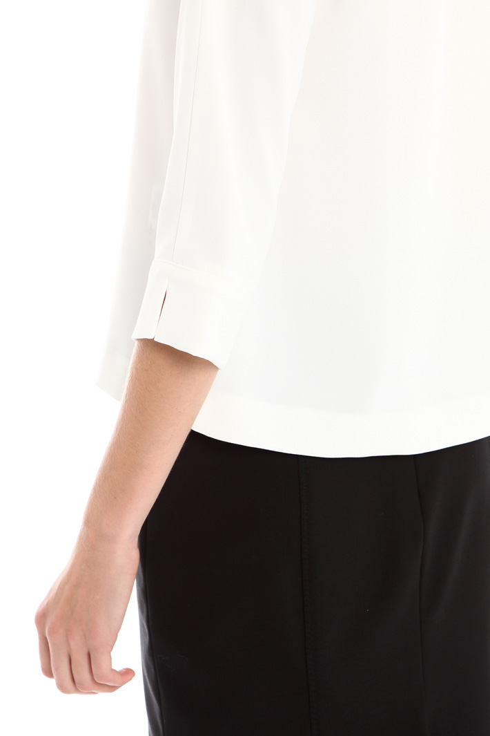 Casacca in crepe enver satin Fashion Market Casacca in crepe enver satin Fashion Market