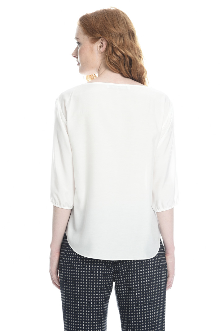 Blusa in voile con ruches Fashion Market Blusa in voile con ruches Fashion Market
