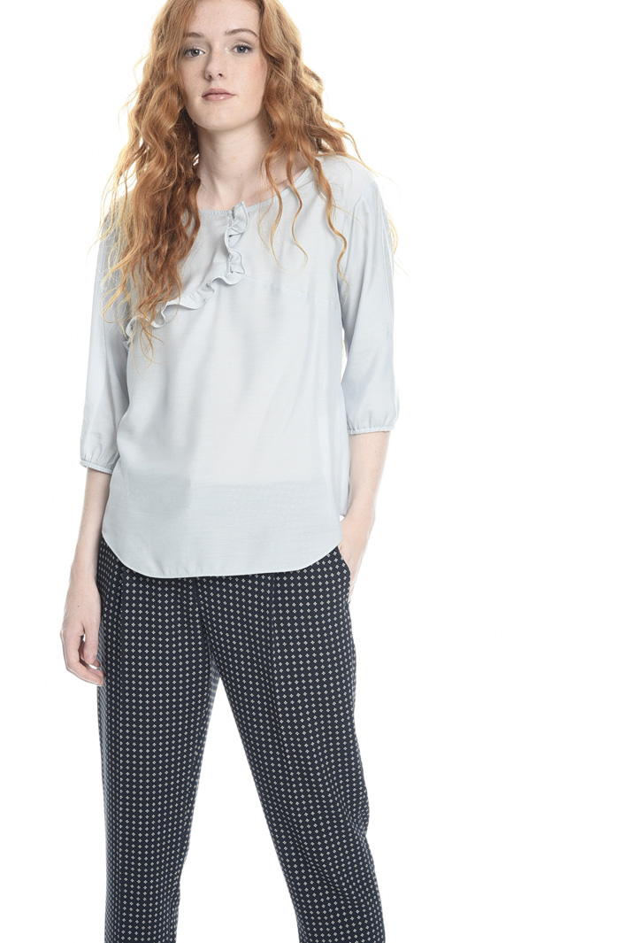 Blusa in voile con ruches Fashion Market Blusa in voile con ruches Fashion Market