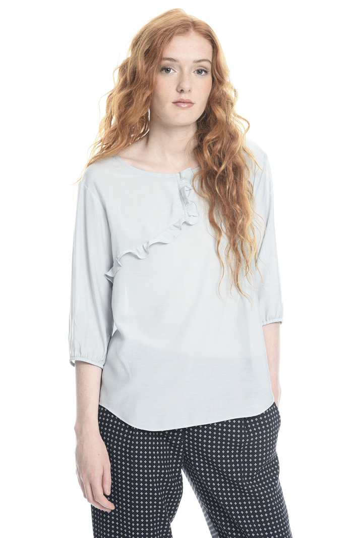 Blusa in voile con ruches Fashion Market Blusa in voile con ruches Fashion Market
