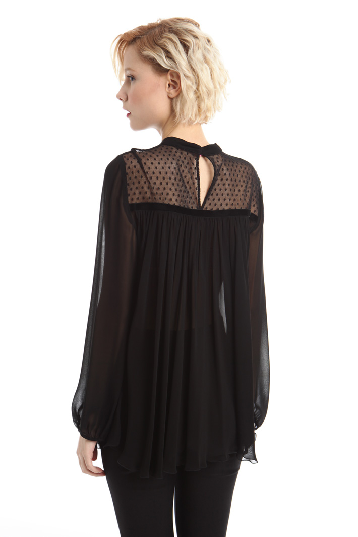 Blusa fluida in georgette Fashion Market Blusa fluida in georgette Fashion Market
