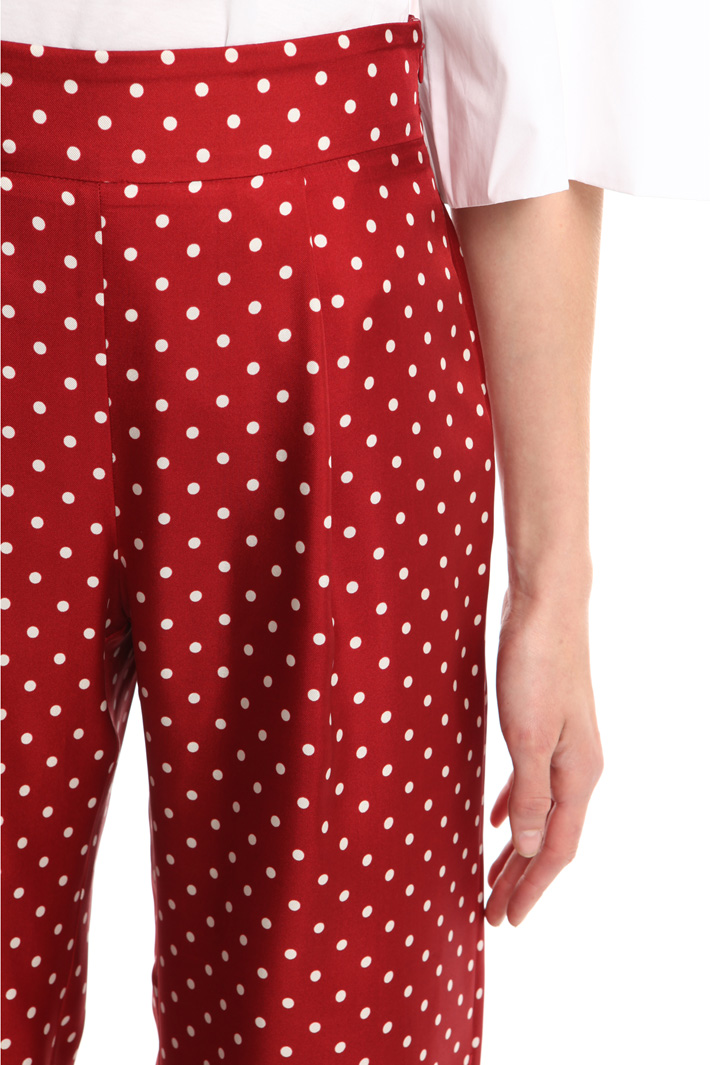 Pantalone in twill di seta Fashion Market Pantalone in twill di seta Fashion Market