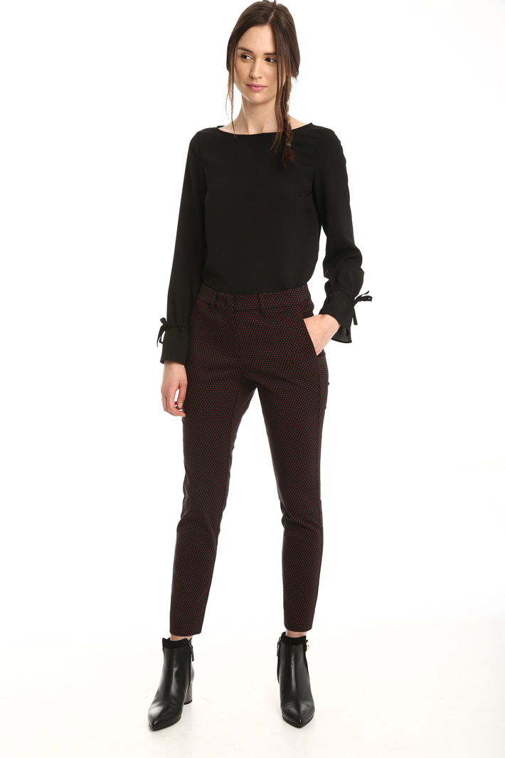 Pantalone jacquard stretch Fashion Market Pantalone jacquard stretch Fashion Market