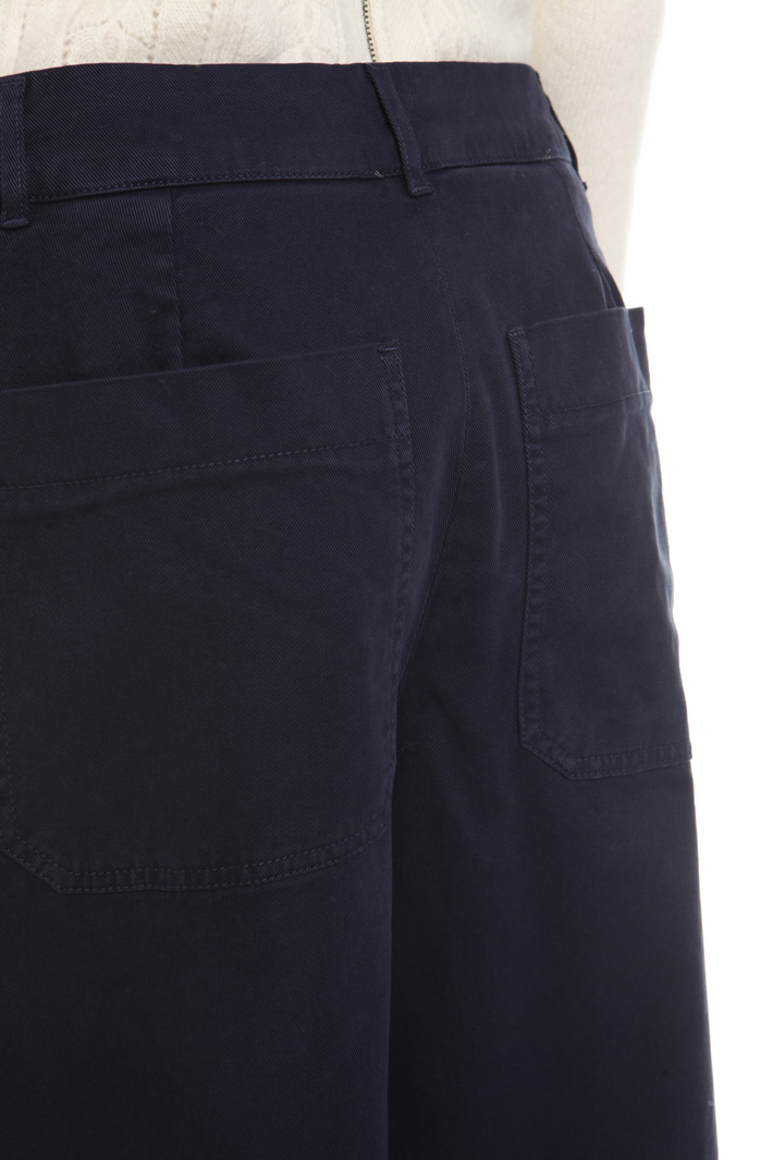 Pantaloni cropped in gabardina Fashion Market Pantaloni cropped in gabardina Fashion Market