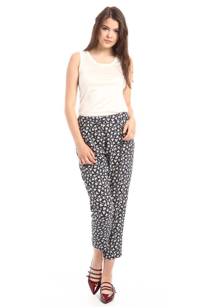 Pantaloni a sigaretta stampati Fashion Market Pantaloni a sigaretta stampati Fashion Market