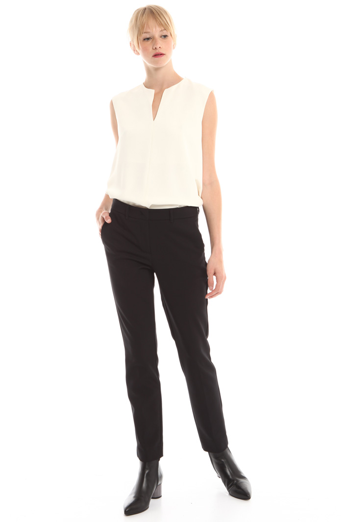 Pantalone in doppio di cotone Fashion Market Pantalone in doppio di cotone Fashion Market