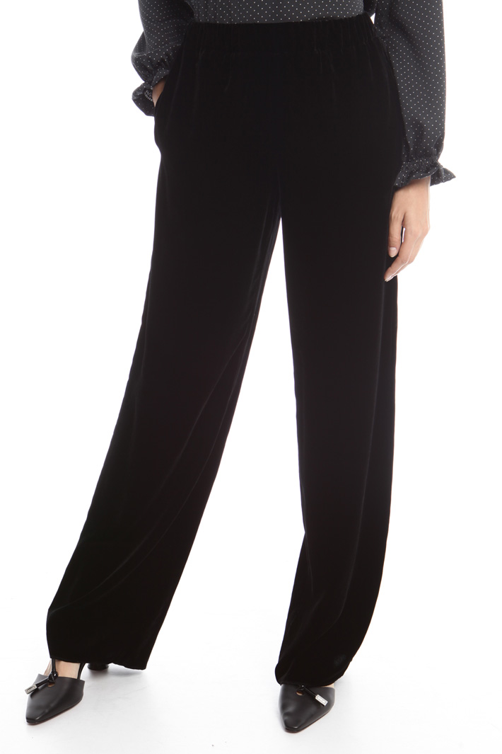 Pantaloni palazzo in velluto Fashion Market Pantaloni palazzo in velluto Fashion Market