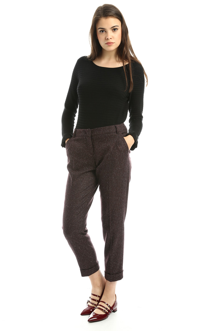 Pantaloni in tweed di lana Fashion Market Pantaloni in tweed di lana Fashion Market