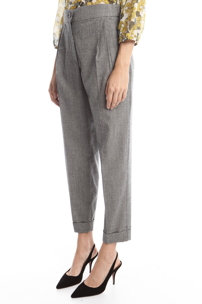 Pantaloni a carota in flanella Fashion Market Pantaloni a carota in flanella Fashion Market