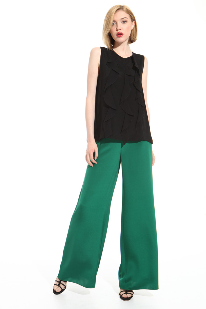 Pantalone a palazzo in seta Fashion Market Pantalone a palazzo in seta Fashion Market