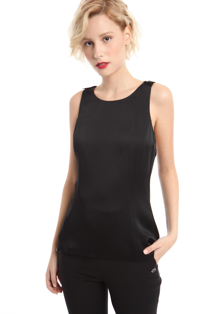 Top con spalline gioiello Fashion Market Top con spalline gioiello Fashion Market