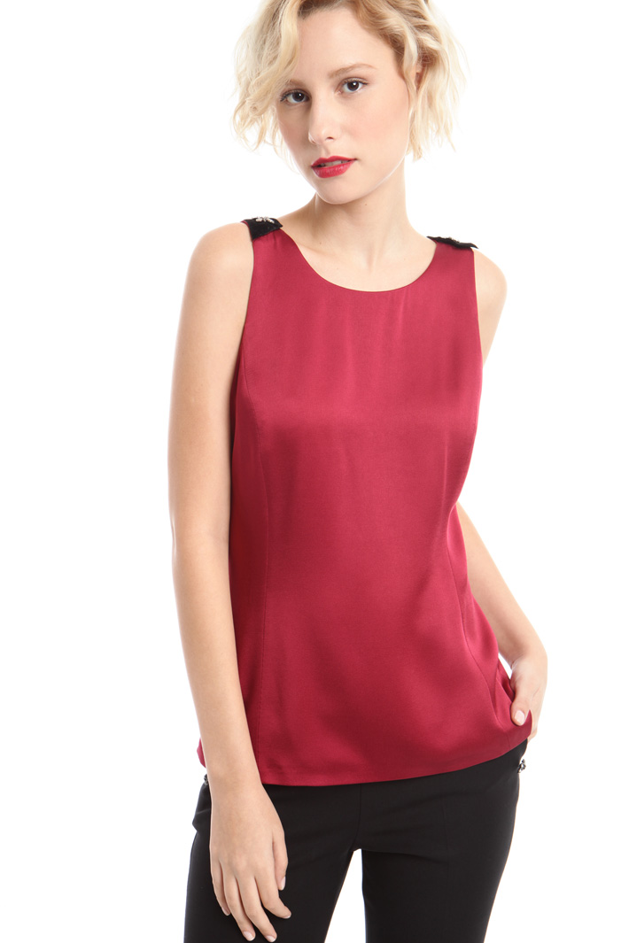 Top con spalline gioiello Fashion Market Top con spalline gioiello Fashion Market