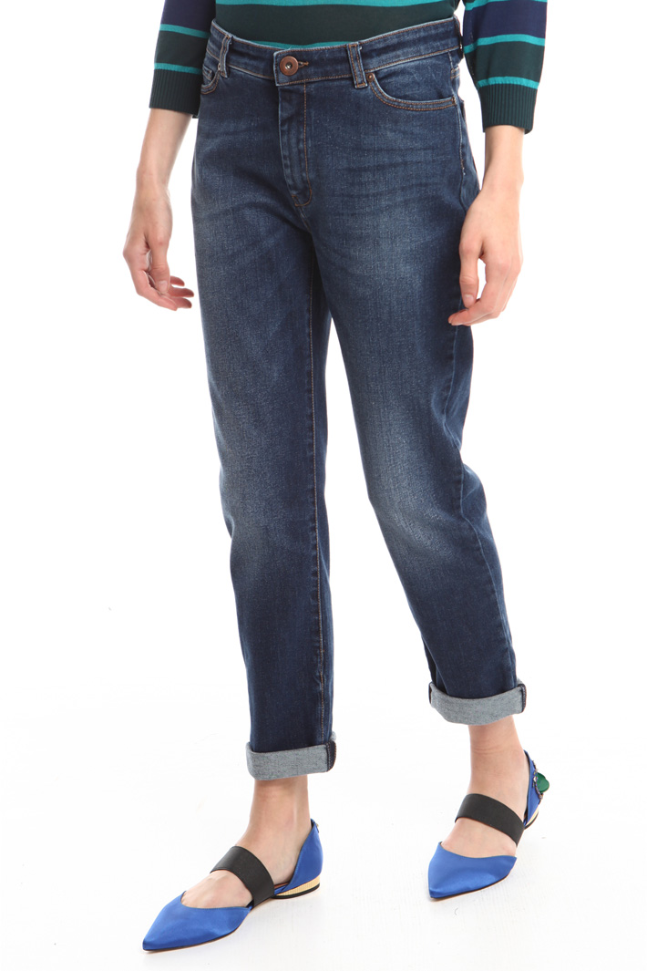 Jeans a sigaretta con risvolti Fashion Market Jeans a sigaretta con risvolti Fashion Market