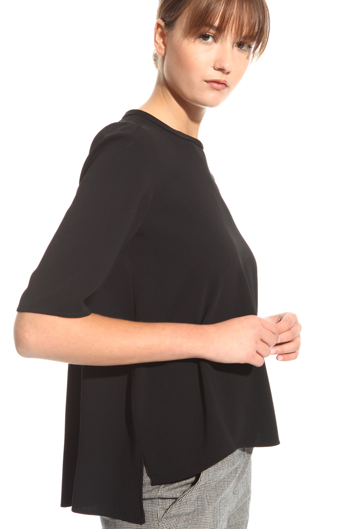 Casacca in crepe enver satin Fashion Market Casacca in crepe enver satin Fashion Market
