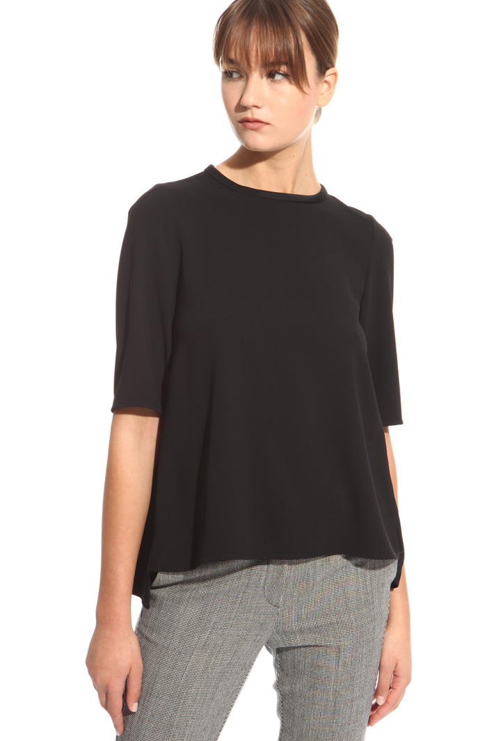 Casacca in crepe enver satin Fashion Market Casacca in crepe enver satin Fashion Market