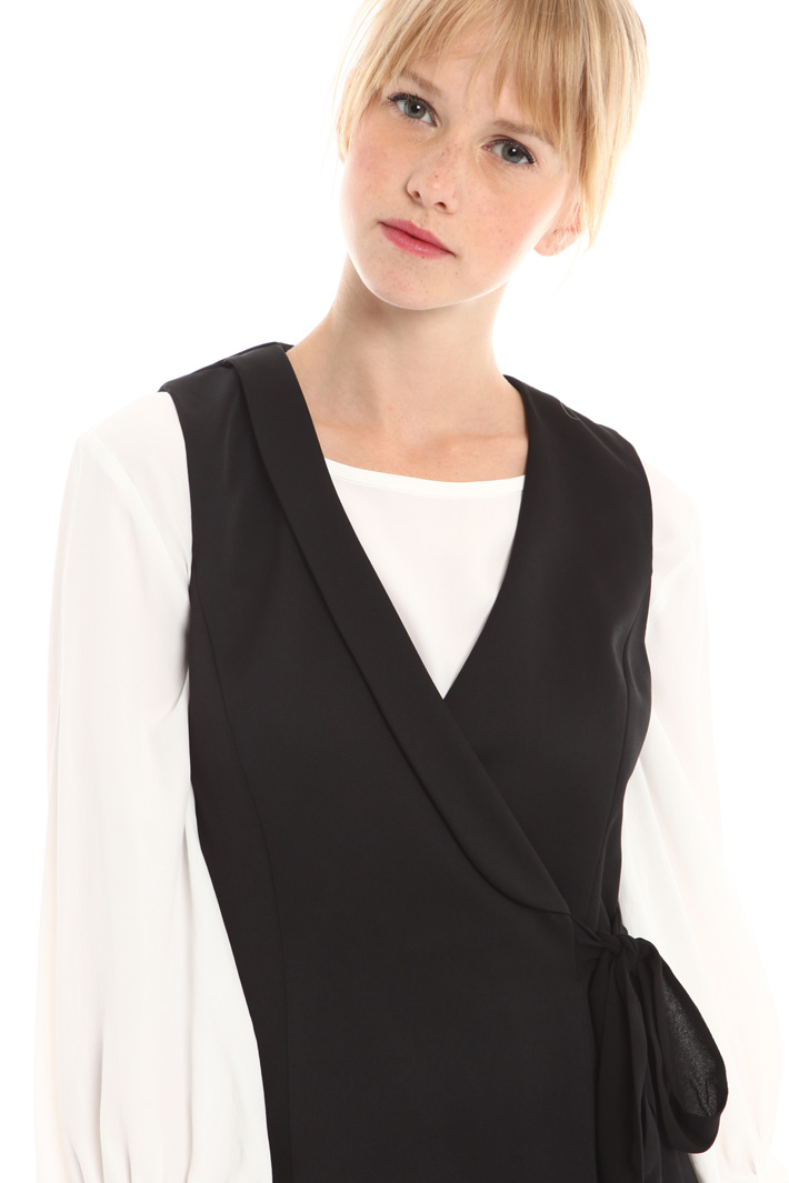 Top in crepe enver satin Fashion Market Top in crepe enver satin Fashion Market