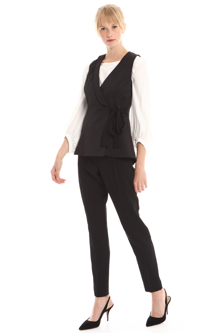 Top in crepe enver satin Fashion Market Top in crepe enver satin Fashion Market
