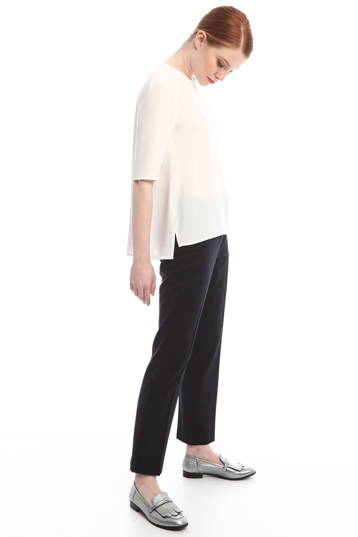 Casacca in crepe enver satin Fashion Market Casacca in crepe enver satin Fashion Market