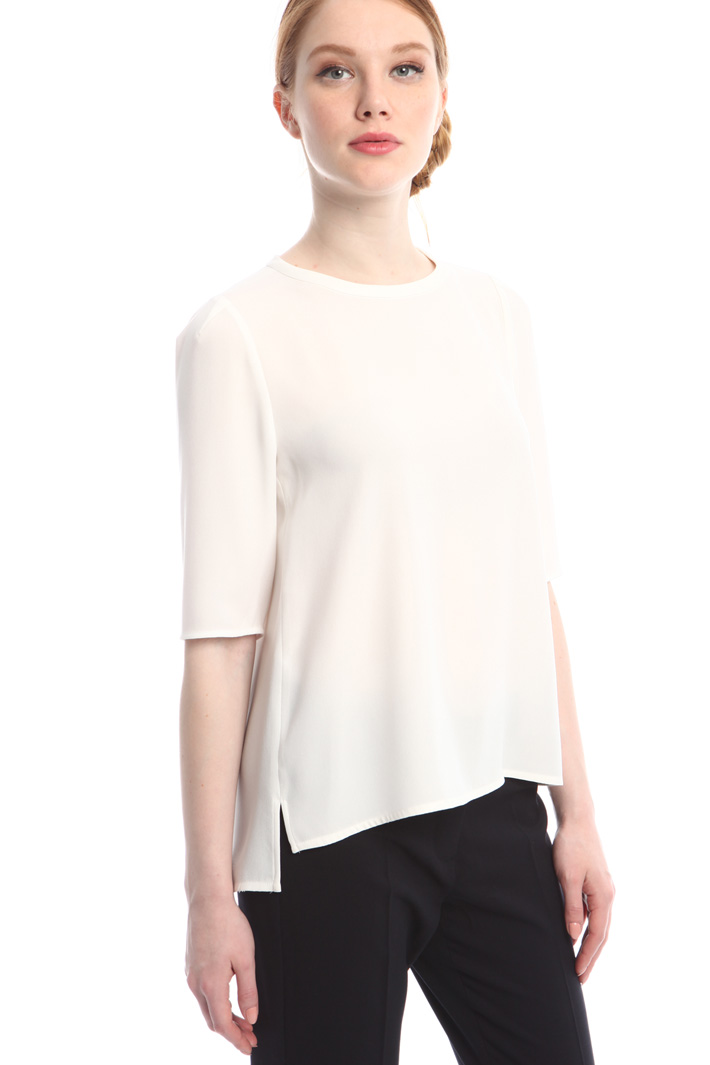 Casacca in crepe enver satin Fashion Market Casacca in crepe enver satin Fashion Market