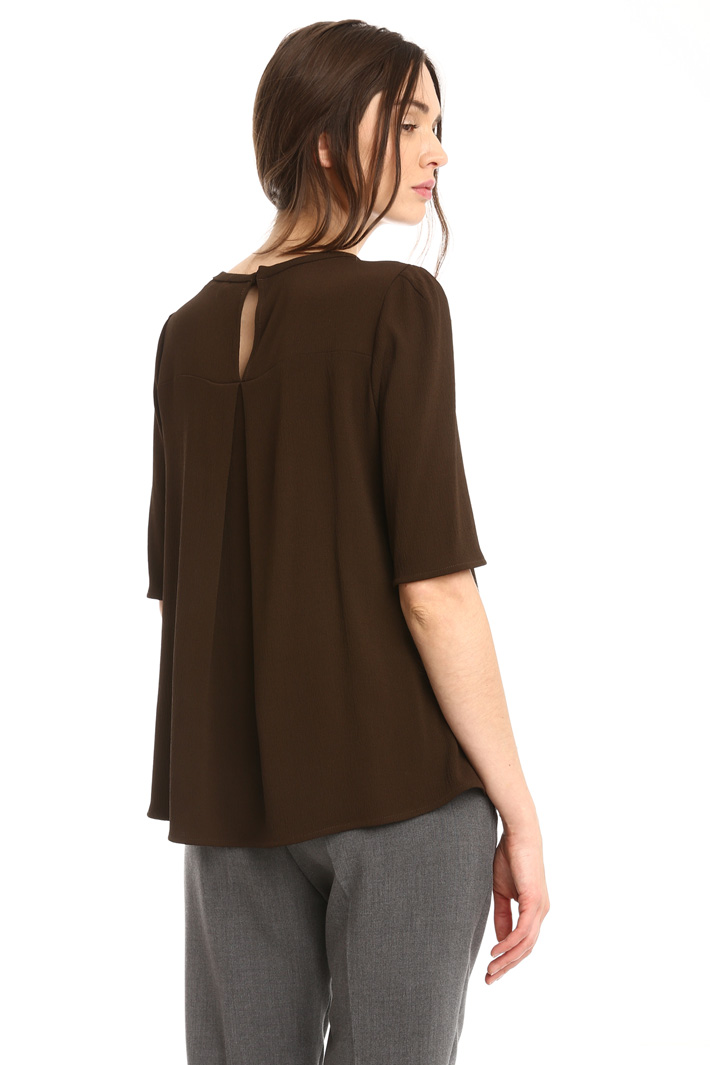 Casacca in crepe enver satin Fashion Market Casacca in crepe enver satin Fashion Market