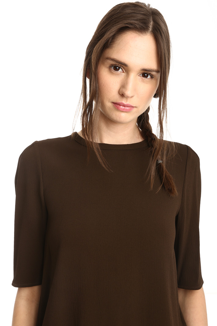 Casacca in crepe enver satin Fashion Market Casacca in crepe enver satin Fashion Market