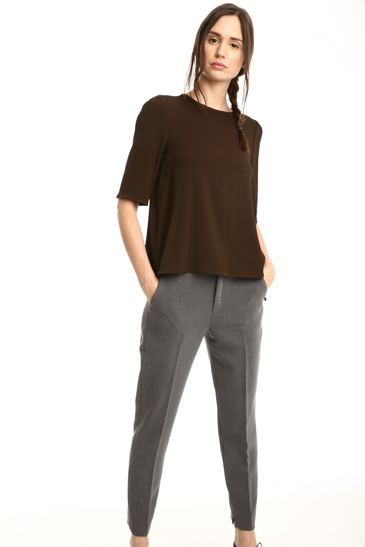 Casacca in crepe enver satin Fashion Market Casacca in crepe enver satin Fashion Market