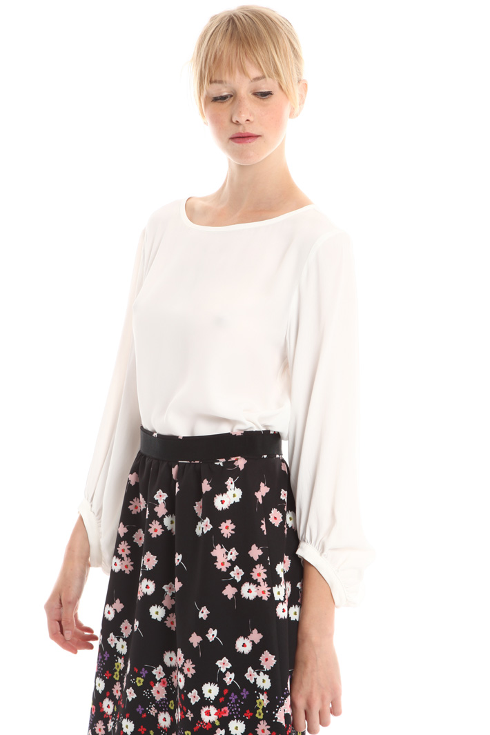 Blusa in crepe misto seta Fashion Market Blusa in crepe misto seta Fashion Market