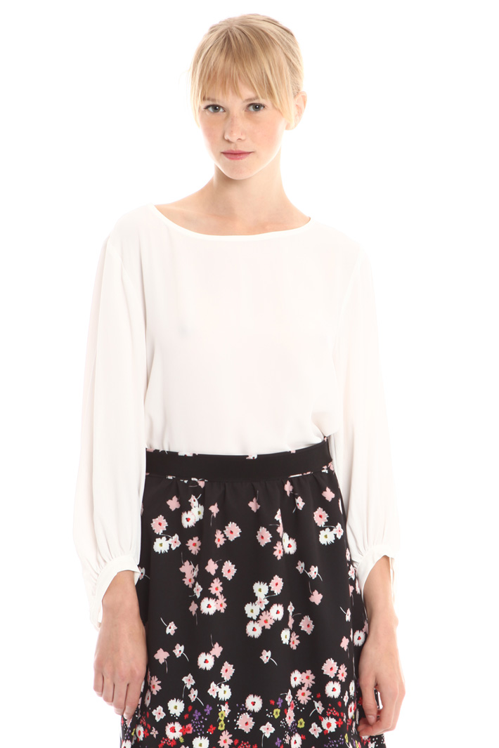 Blusa in crepe misto seta Fashion Market Blusa in crepe misto seta Fashion Market