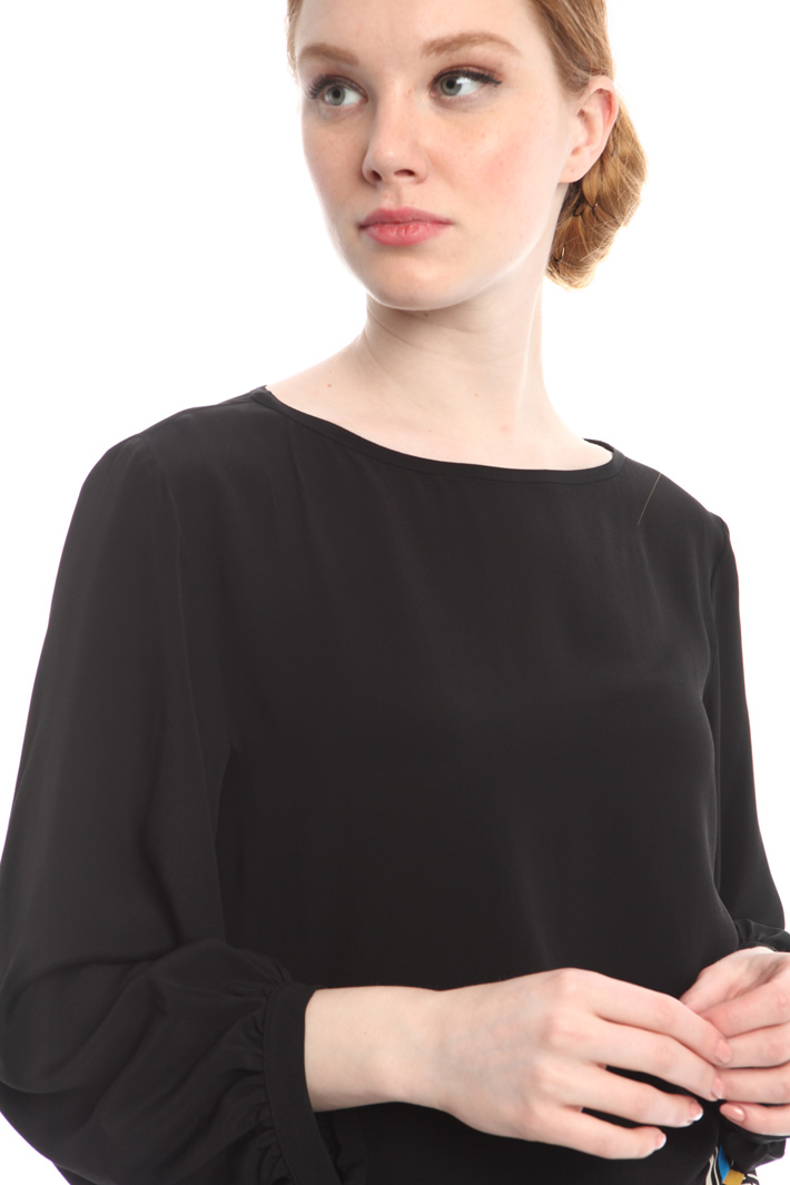 Blusa in crepe misto seta Fashion Market Blusa in crepe misto seta Fashion Market