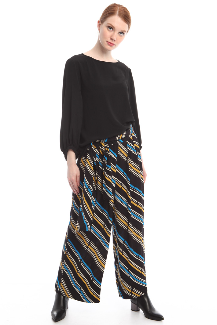 Blusa in crepe misto seta Fashion Market Blusa in crepe misto seta Fashion Market