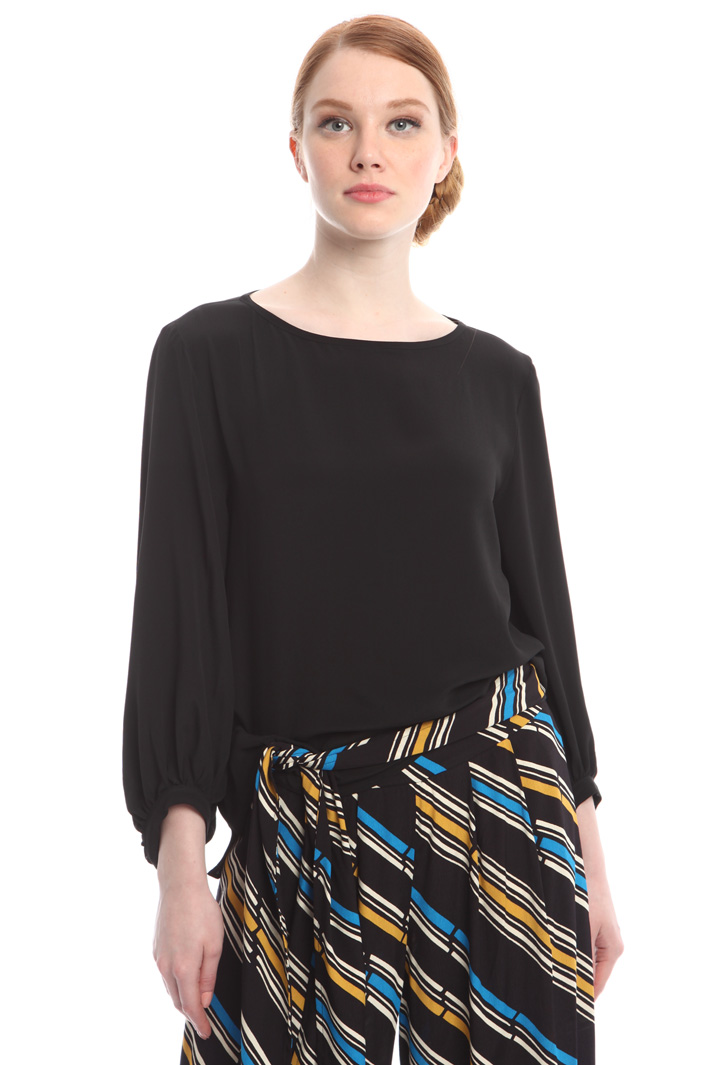 Blusa in crepe misto seta Fashion Market Blusa in crepe misto seta Fashion Market
